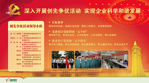 創先爭優活動展示板報